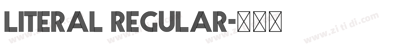 Literal Regular字体转换
